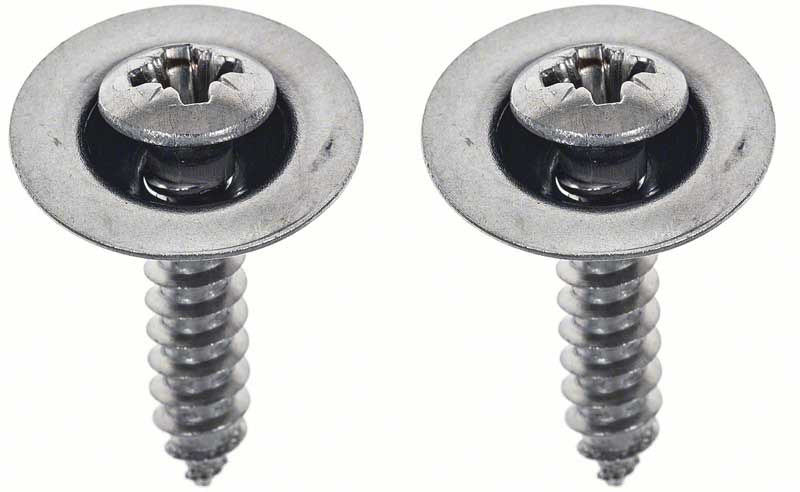 1970-73 Camaro License Lamp Lens Screws - Pair 