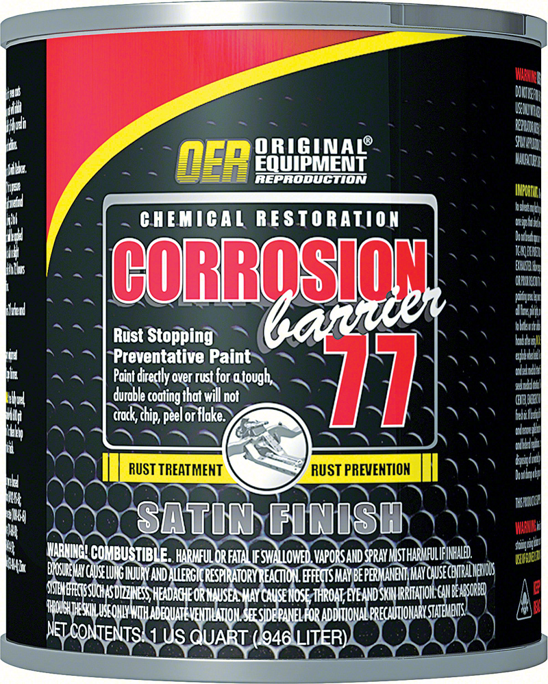 Corrosion Barrier 77 Satin Black- 1 Quart Can 