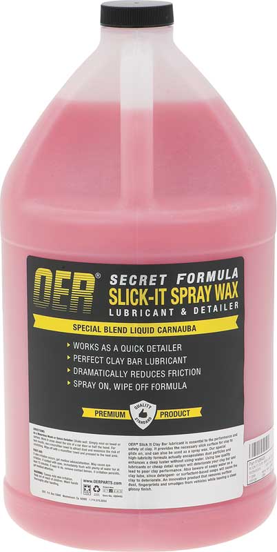 Secret Formula Slick It Clay Bar Lubricant And Spray Wax1 Gallon 