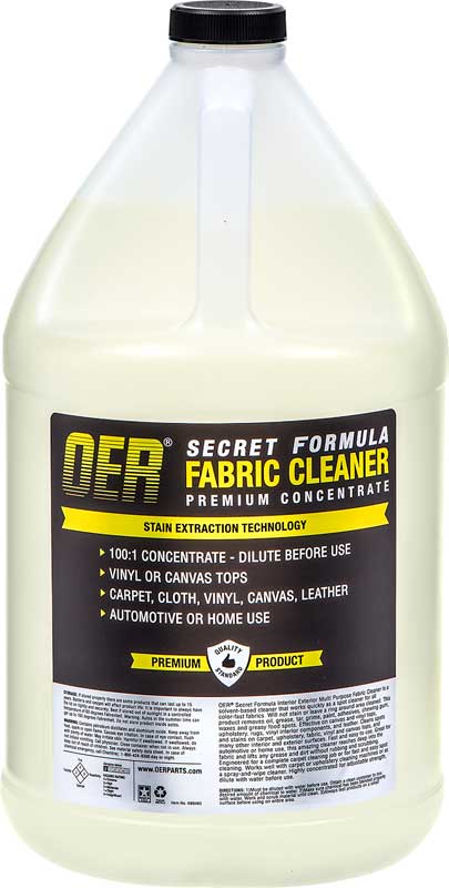 Secret Formula 1 Gallon Upholstery Fabric Top and Carpet Cleaner Industrial Strength 