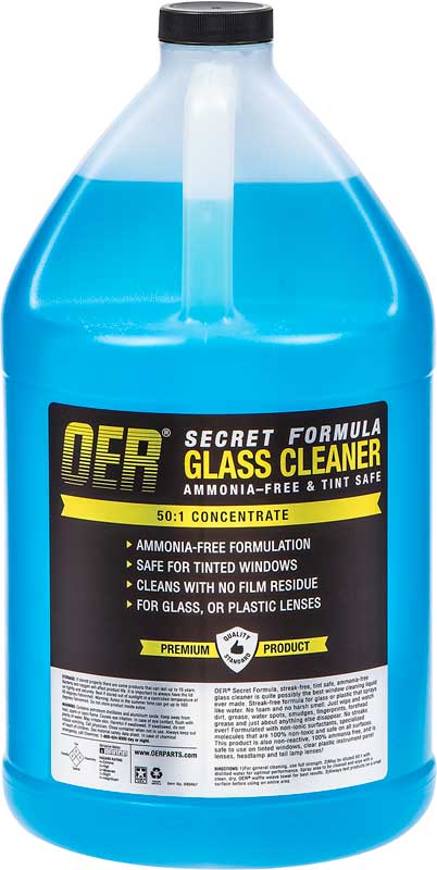 Secret Formula 1 Gallon Tint Safe Ammonia Free Glass Cleaner 50:1 Concentrate 