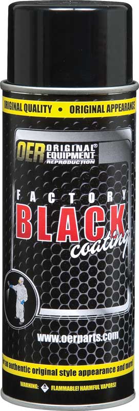 "Factory Black" Ultra Flat Black Paint - 16 Oz Aerosol Can 