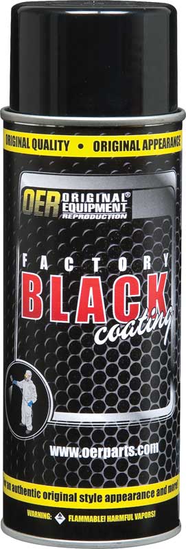 "Factory Black" Low Gloss Black Paint - 16 Oz Aerosol Can 