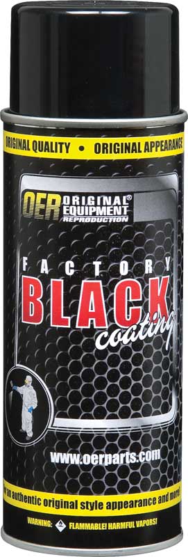 "Factory Black" High Gloss Black Paint - 16 Oz Aerosol Can 
