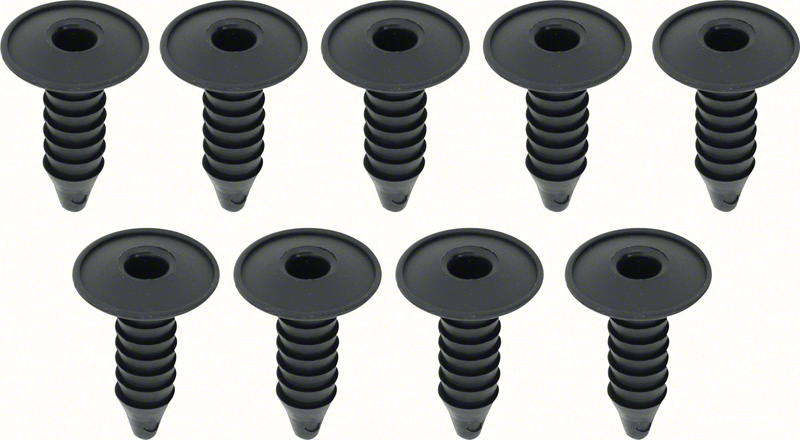 1955-81 Gm Cars & Trucks - Plastic Firewall Insulation Retainer Set (9 Pieces) 