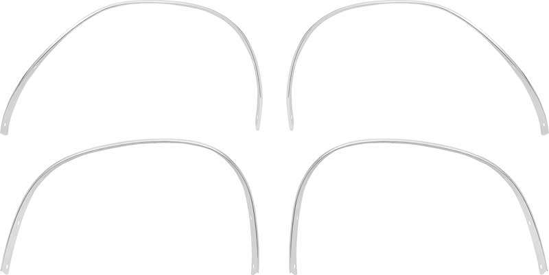 1971-1976 Dart Sport / Demon 2 Door Coupe Wheel Opening Trim Molding Set 