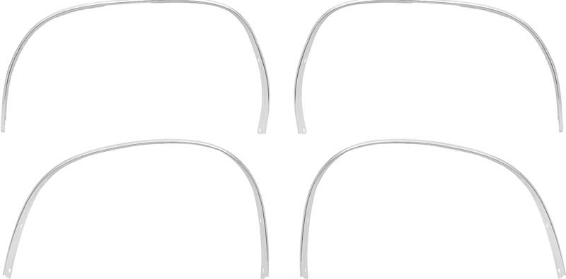 1970-1976 Plymouth Duster Wheel Opening Trim Molding Set 