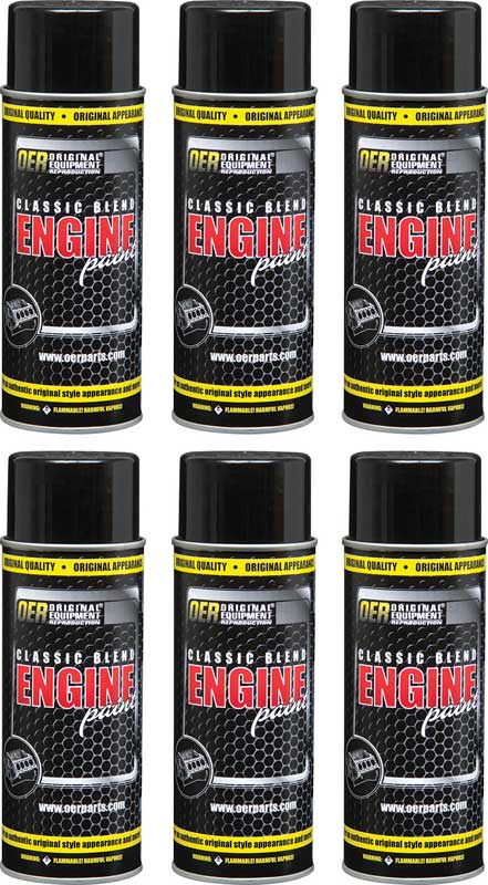 Pontiac Blue Aqua  Classic Blend Engine Paint Case Of 6 16 Oz Cans 