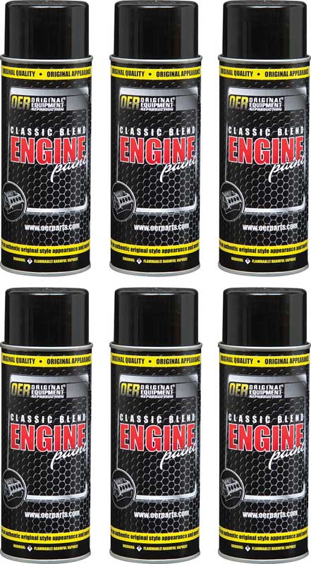 Pontiac Slate Blue  Classic Blend Engine Paint Case Of 6 16 Oz Cans 