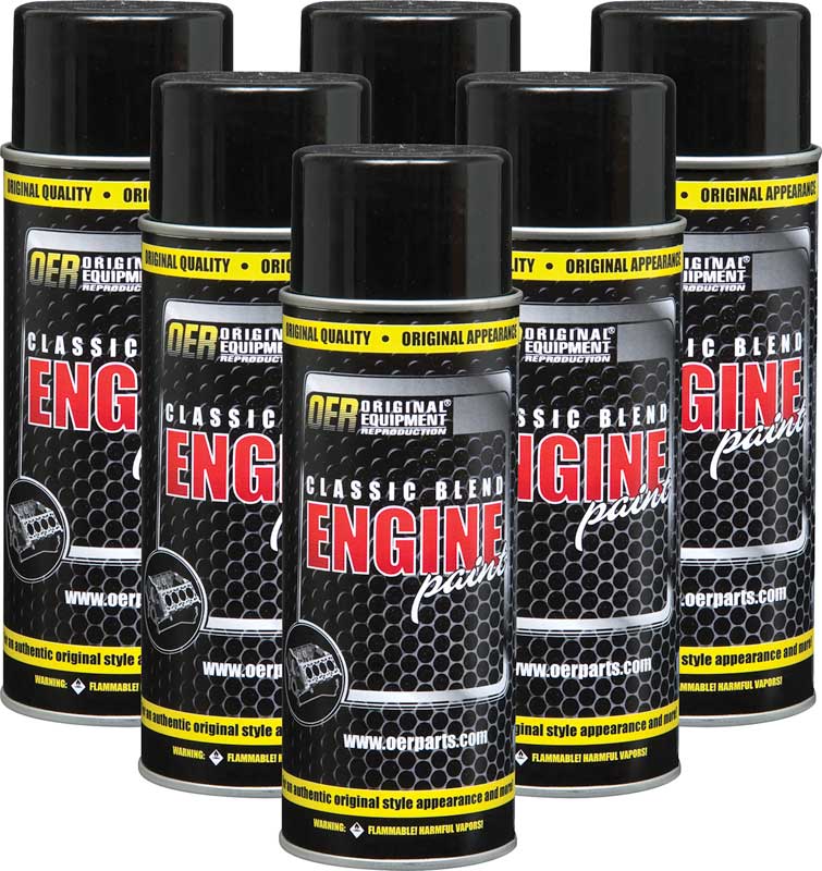 Classic Blend Gray Primer Engine Paint - Case of 6 16 Oz Cans 