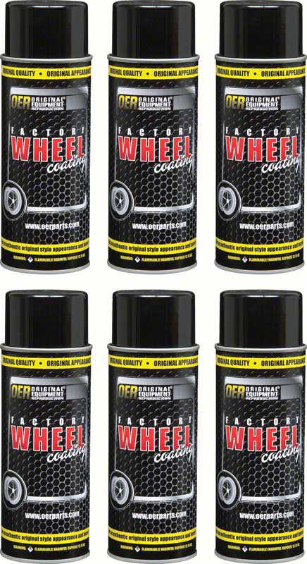 Simulated Magnesium  "Factory Wheel Coating"Wheel Paint Case of 6- 16 Oz Cans 