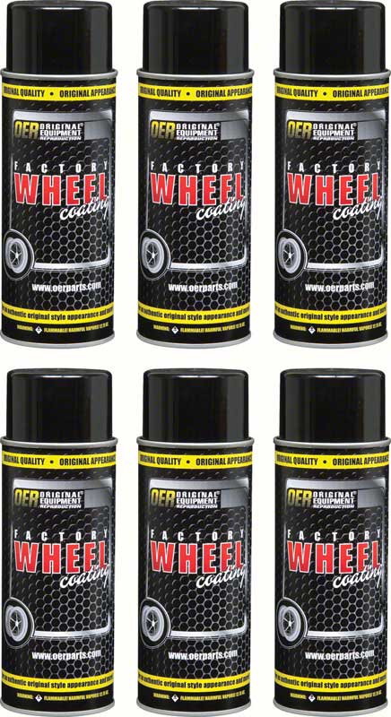 Argent Silver  "Factory Wheel Coating"Wheel Paint Case of 6- 16 Oz Cans 