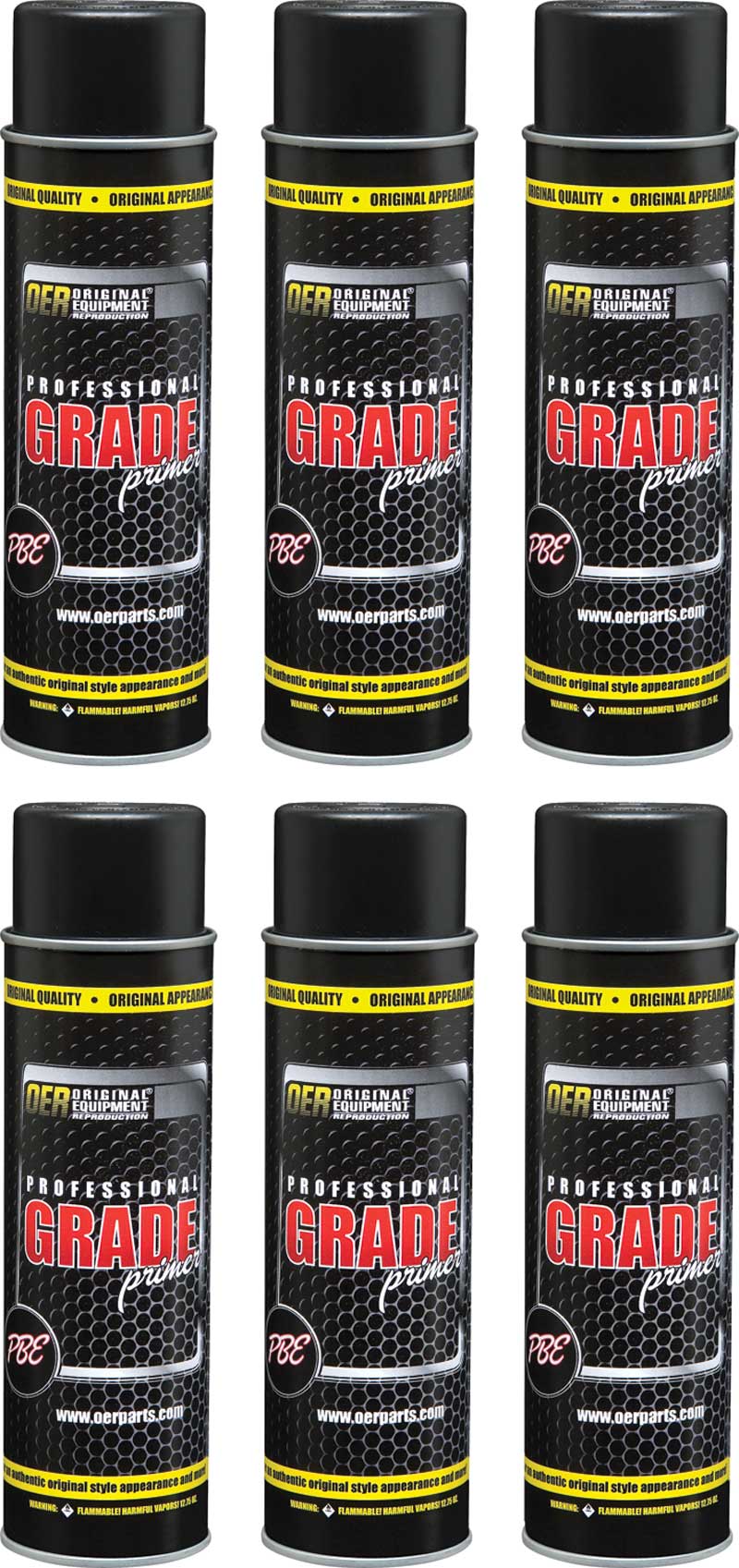 Gray Professional Grade Self Etching Sanding Primer Case of 6 - 20 Oz Aerosol Cans 