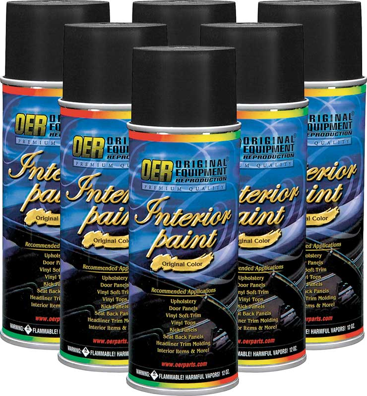 Black Restoration Carpet Dye- Case of 6 - 12 Oz Aerosol Cans 