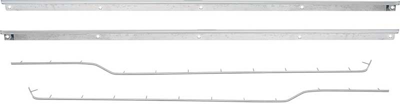 1967 Camaro/Firebird Coupe or Convertible with Deluxe Interior 4 Piece Front Door Panel Molding Kit 
