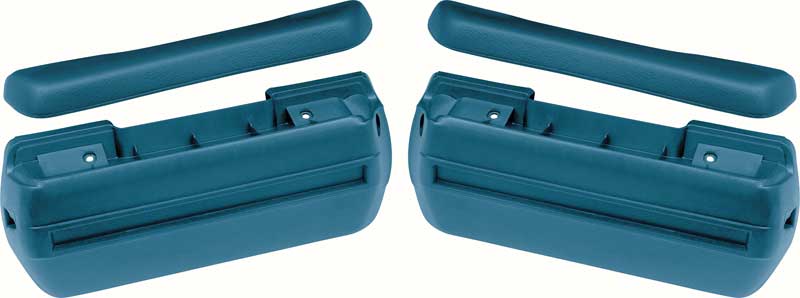 1968-72 Standard Medium Blue Front Arm Rest Kit 