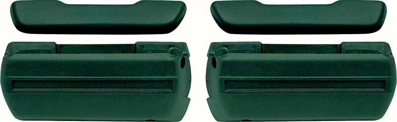 1968-72 Standard Dark Green Front Arm Rest Kit 
