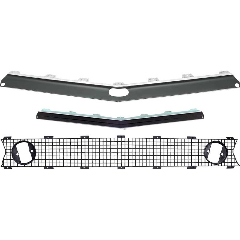 1967 Camaro Restorer's Choice&trade; Standard Grill Kit without Headlamp Bezels 