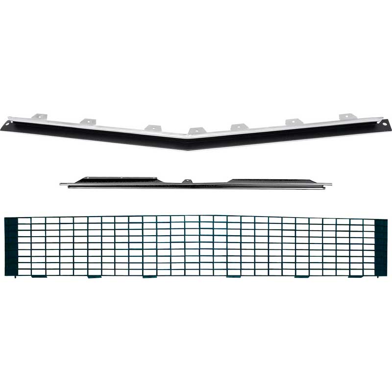 1967-68 Camaro RS Restorer's Choice&trade; Grill Kit without Silver Trim / without Headlamp Bezels 