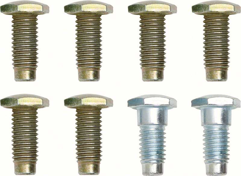 1967-72 Without Shoulder Belt 8 Piece Seat Belt Bolt Kit 