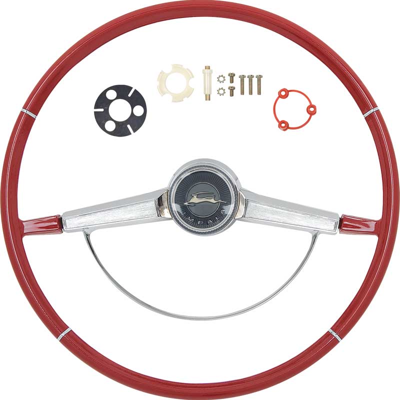 1965 Impala Red Steering Wheel Kit 