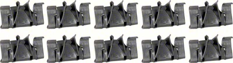 1967-69 Camaro / Firebird Convertible 10 Piece Well Molding Clip Kit 