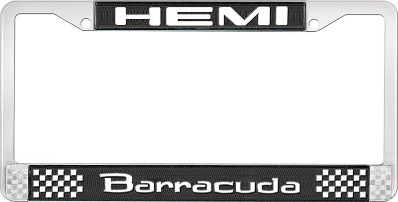 Hemi Barracuda License Plate Frame - Black 