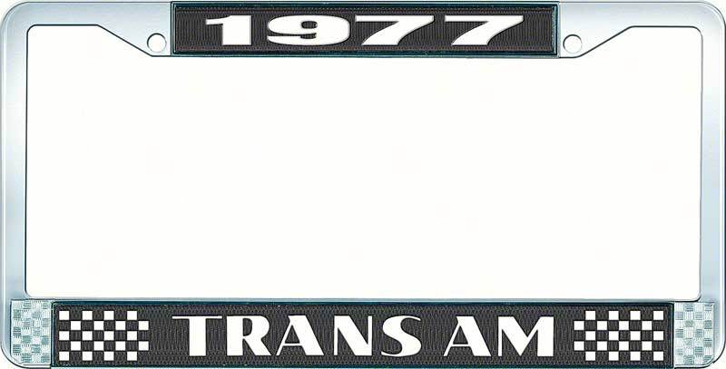 1977 Trans Am License Plate Frame Style 2 Black 