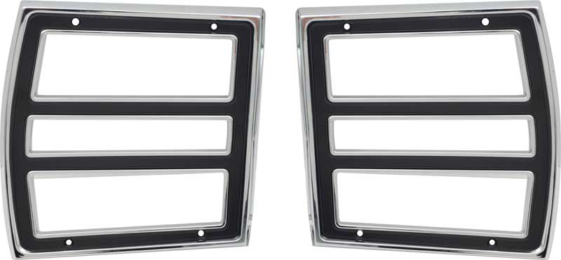 1968 Dodge Dart Tail Lamp Trim Bezels 