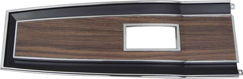 1969-1970 Mopar B-Body With Manual Transmission Woodgrain Console Top Plate 