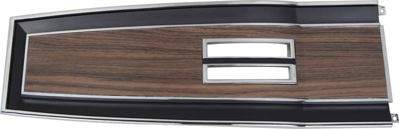 1969-1970 Mopar B-Body With Automatic Transmission Woodgrain Console Top Plate 