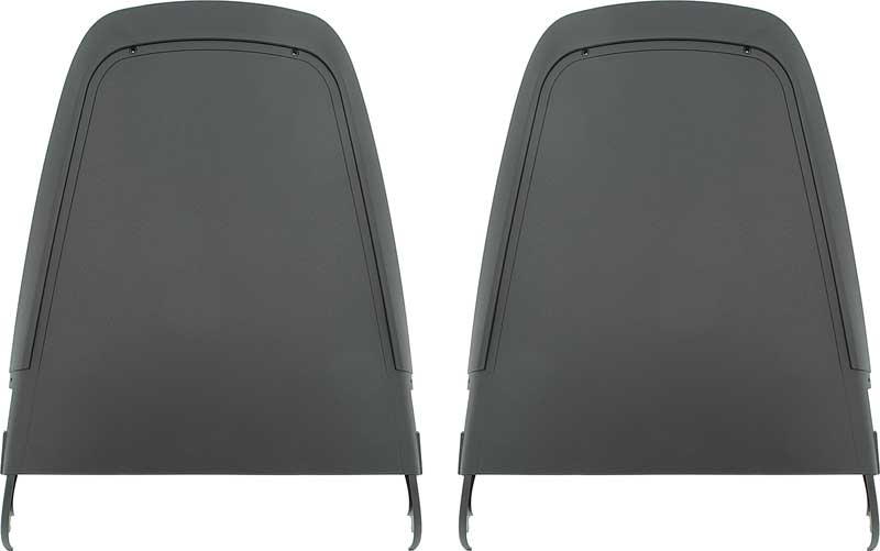 1970-71 Mopar A / B / E-Body Black "Early Style" Restorers Choice&Trade; Bucket Seat Back Panels 