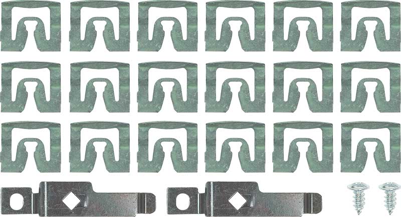 1971-1973 Mopar E-Body 20 Piece Rear Window Trim Molding Clip Set 