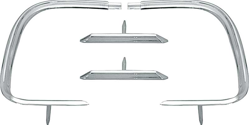 1968 Dodge Charger 4 Piece Outer Tail Panel Molding Set 