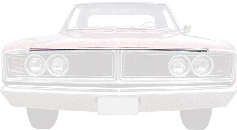 1966 Dodge Coronet Hood Lip Trim Molding 