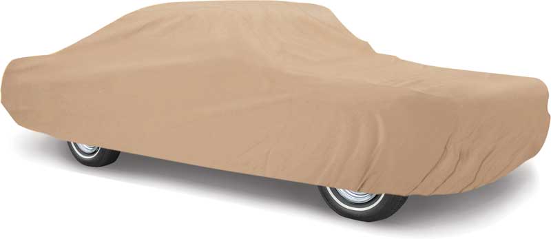 1967-76 Mopar A-Body (Except 67-69 Barracuda Fastback) Tan Softshield&Trade; Flannel Car Cover 