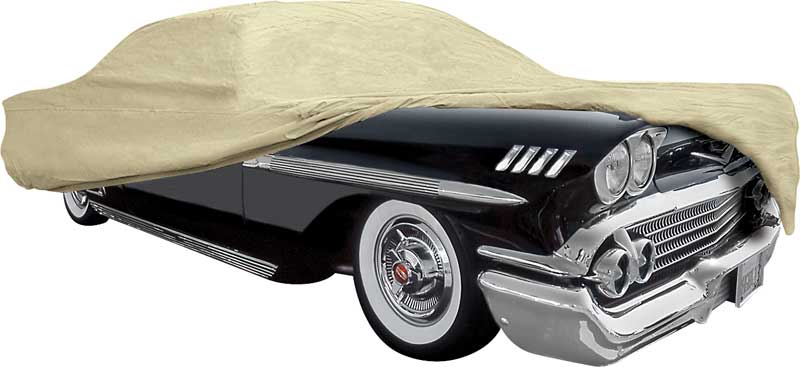 1958 Impala / Full Size 2-Door Tan Softshield Flannel Car Cover 