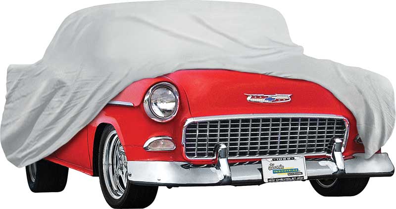 1955-56 Chevrolet 4 DoorGraySoftshield Flannel Car Cover 
