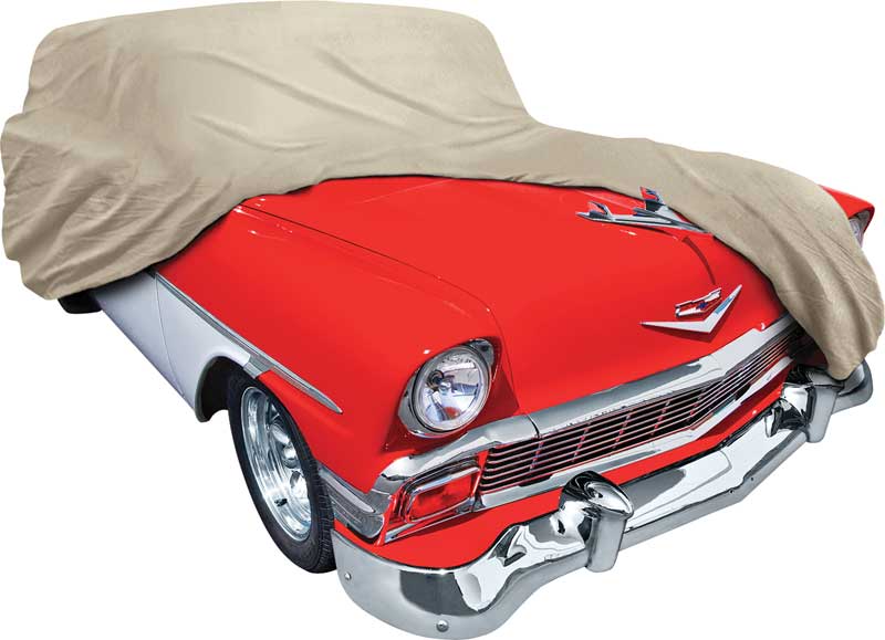 1956 Chevrolet 2 & 4 Door WagonsTan Softshield Flannel Car Cover 