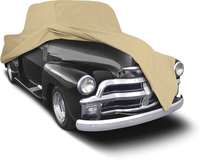 1955-59 Chevrolet/GMC Shortbed Truck Softshield Flannel Cover - Tan 