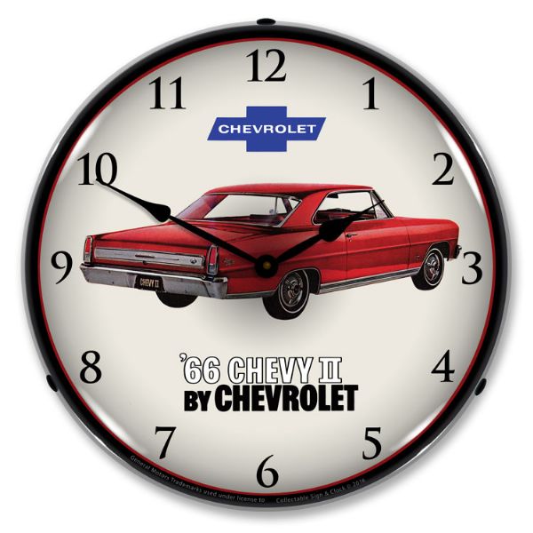 1966-1966 Chevrolet Nova / Chevy II LED Clock. Super Sport