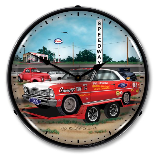 1966-1966 Chevrolet Nova / Chevy II LED Clock. Jenkins