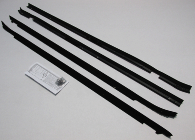 1977-79 Cadillac Brougham Authentic Window Felts Whiskers Kit Doors Only (4pcs)