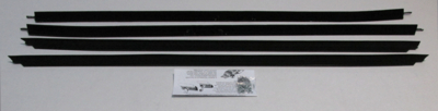 1977-79 Catalina & Bonneville 2 Door Hardtop With Out Buick Special Molding Authentic Window Felts Whiskers Kit (4pcs)