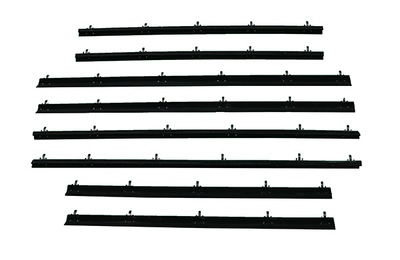 1978-81 Fairmont 4 Door Sedan (without Vent, with Mirror) Authentic Window Felts Whiskers Kit (8pcs)