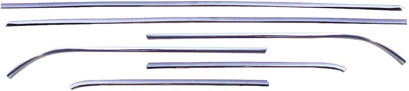 1968-72 Chevy ii/Nova 2-Door Sedan Roof Drip Molding Set 