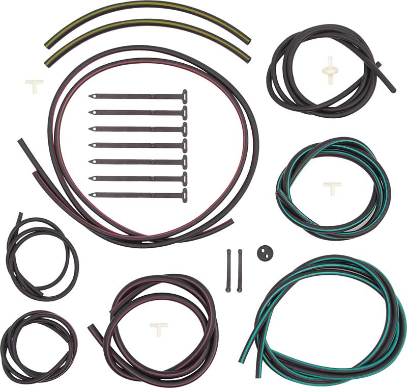 1968 Camaro Rally Sport Headlight Hose Set with Color Hoses 