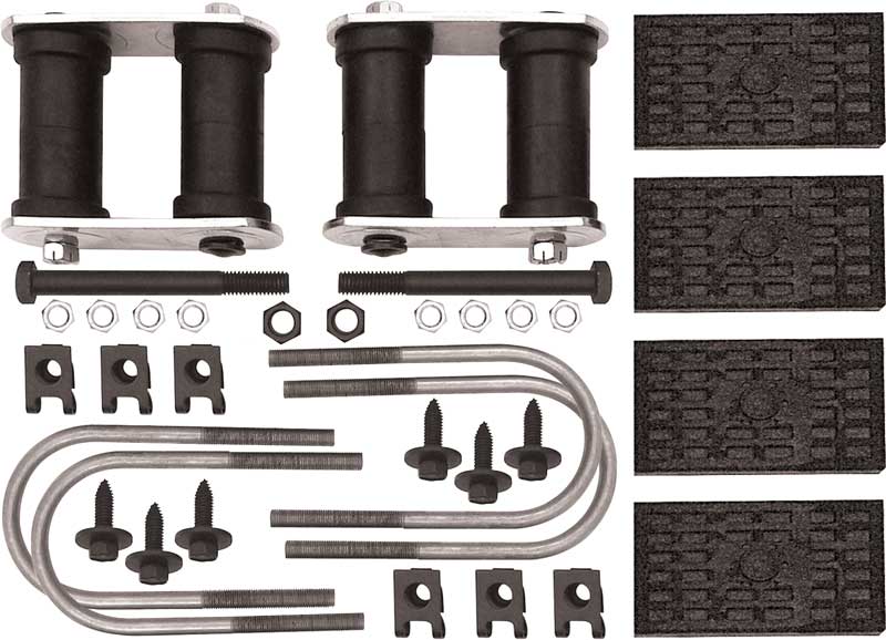 1967-69 F-Body & 1968-79 X-Body Multi-Leaf W/O Rear Sway Bar Install Set All U-Bolts 