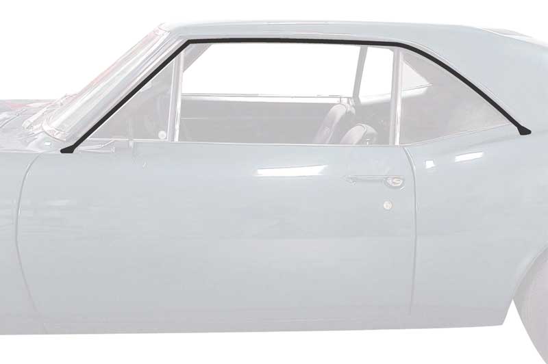 1967 Camaro / Firebird Coupe Original Style Latex Roof Rail Weatherstrip 