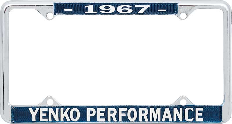 1967 Yenko Performance License Frame 